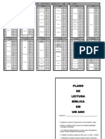 Plano de Leitura Biblica Em Um Ano