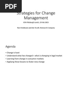 Strategies For Change Management in Large Law Firms