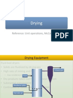 Drying: Reference: Unit Operations, Mccabe Smith