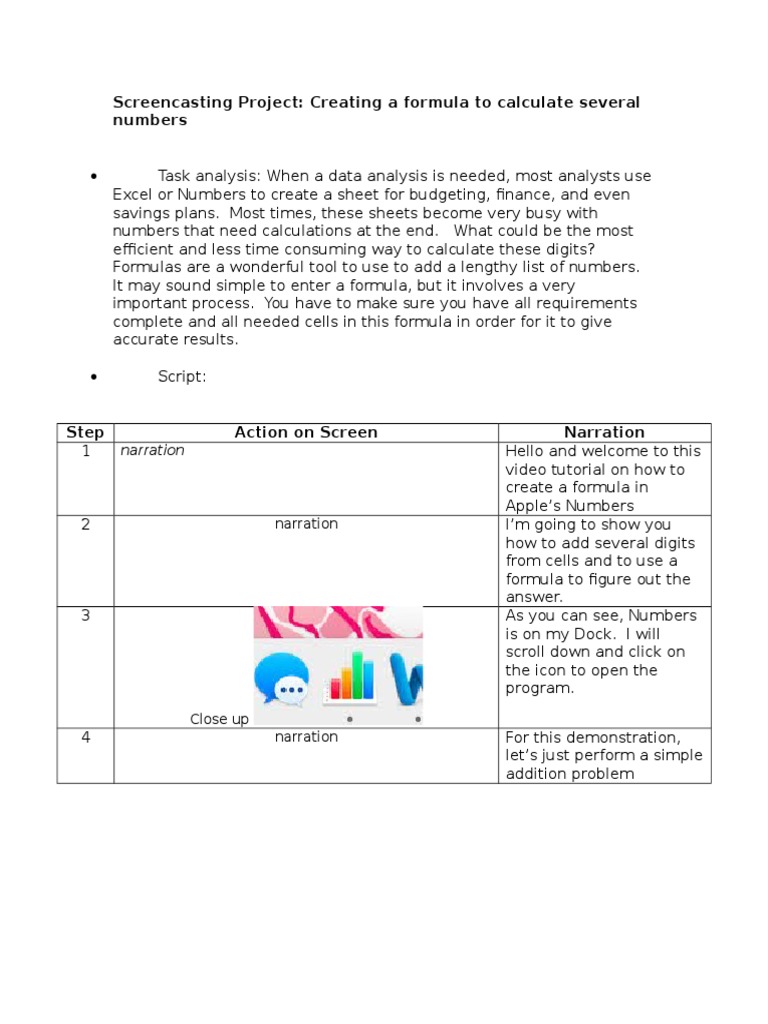 Create Formulas in Apple Numbers | PDF | Career & Growth | Business