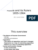 Russia and Its Rulers 1855-1964: An Overview