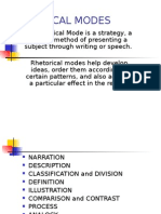 Presentation Rhetorical Modes