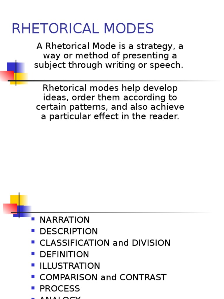 10 rhetorical modes picture