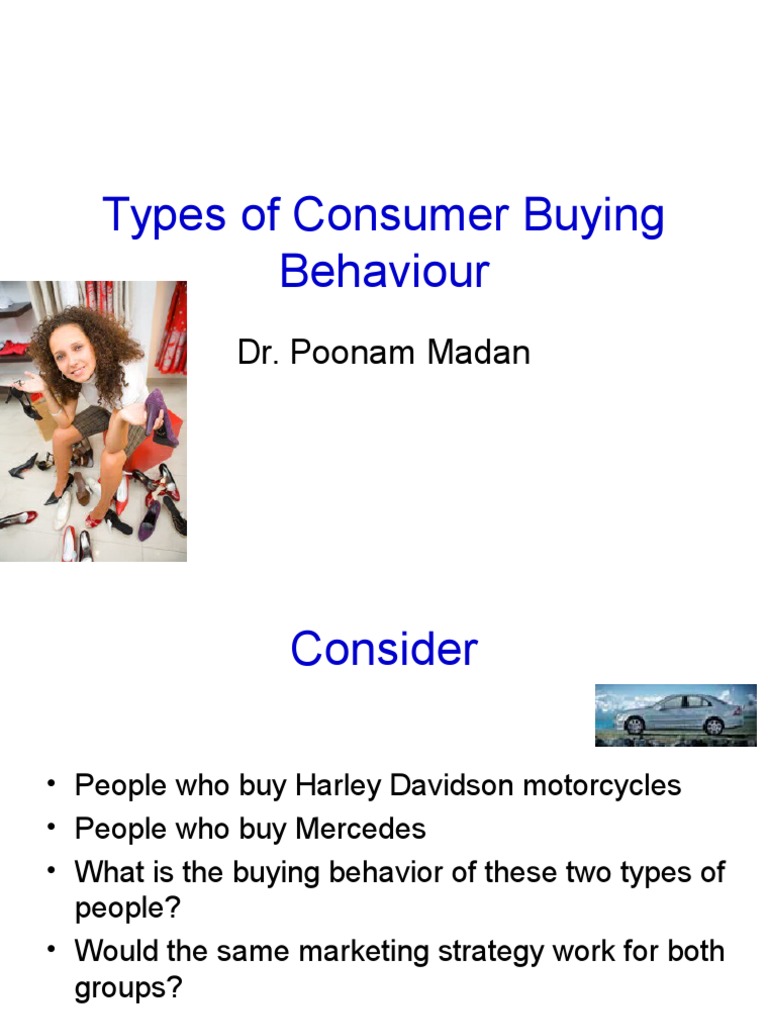 Types of Consumer Buying Behavior | PDF | Behavior | Consumer Behaviour