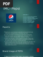 IMC Project2 Group3 Pepsi