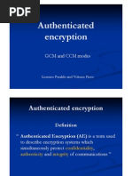 (Slides) Authenticated Encryption GCM - CCM