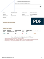 Date & Time:24/12/2014 21:12: Exam Fees Confirmation Receipt