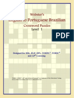 Philip M. Parker Webster's English To Portuguese Brazilian Crossword Puzzles - Level 1 2006