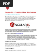 Angularjs: A Complete Client-Side Solution