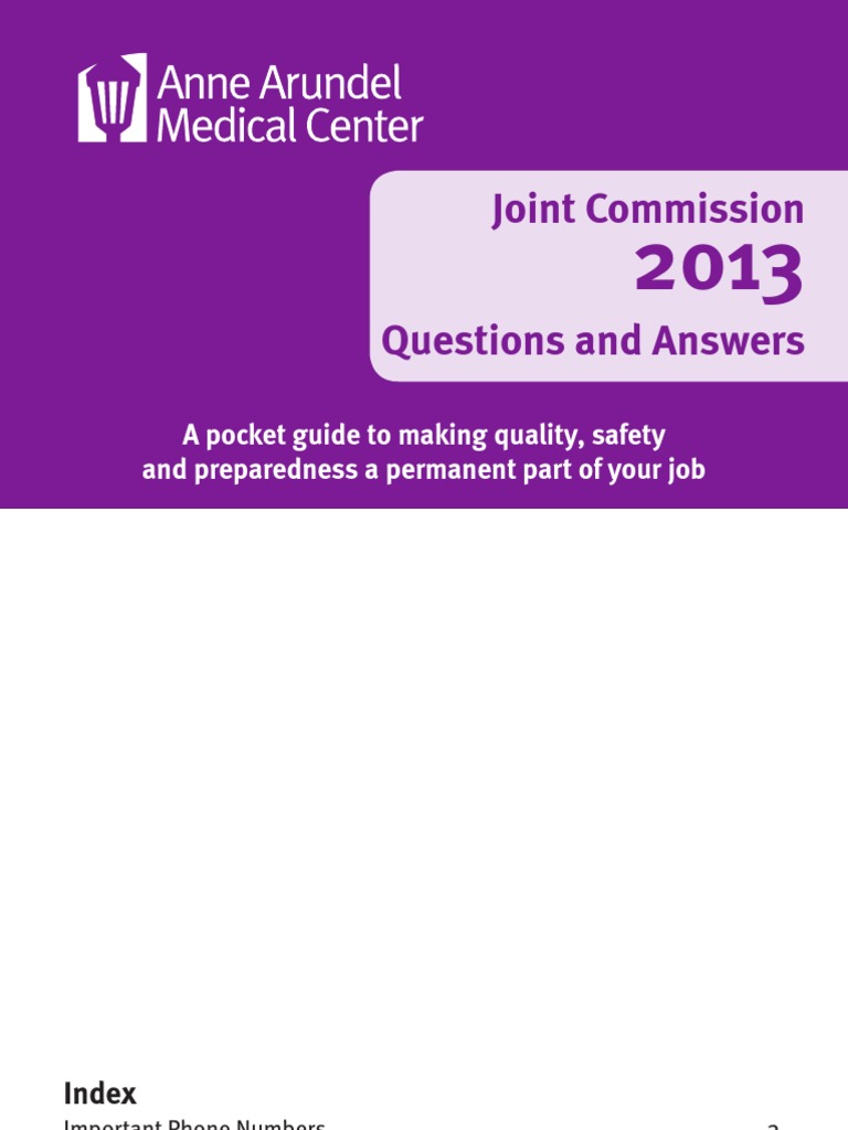 Joint Commission Survey Preparation Guide | PDF | Joint Commission ...