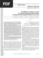 The Influence of Music on Exercise in a Group of Sedentary Elderly Women_ an Important Tool to Help the Elderly to Stay Active.