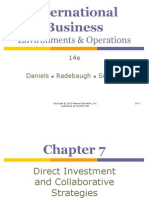 Chapter 8 - Direct Investment and Collaborative Strategies