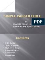 Simple Parser For C