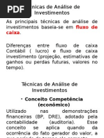 Técnicas de Análise de Investimentos