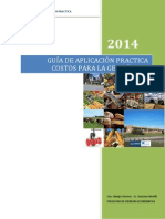 Guía de Aplicación Práctica 2014 - Costos para la Gestión - Licenciatura en Administración