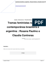 Tramas Feministas Na Arte Contemporânea Brasileira e Argentina: Rosana Paulino e Claudia Contreras