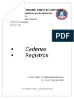 Registros, Cadenas en C++