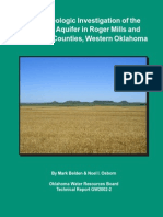 Hydrogeologic Investigation of The Ogallala Aquifer in Roger Mills and Beckham Counties, Western Oklahoma