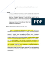 Ciudadanía y Representación en El Pensamiento Político de Hannah Arendt