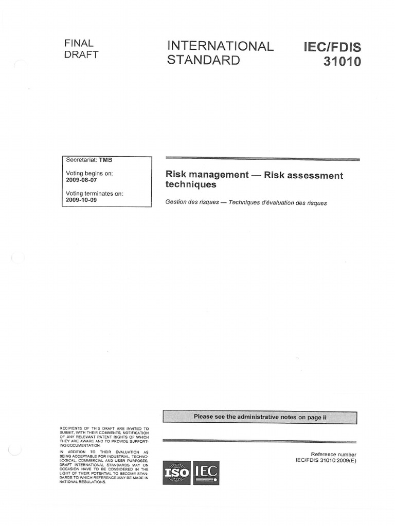 ISO31010 Risk Management - Requirements PDF | PDF