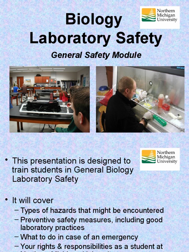 General Lab Safety Module Laboratories Prevention