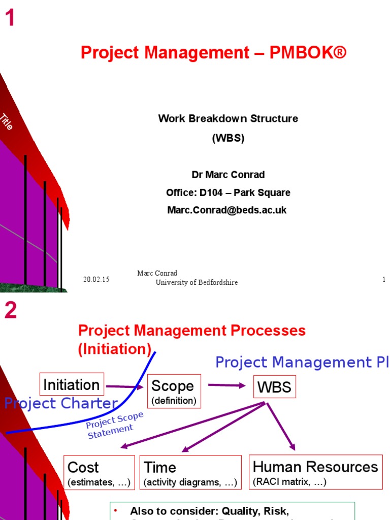 Work Breakdown Structure | PDF | Project Management | Product Development