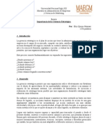 Importancia gerencia estratégica empresas