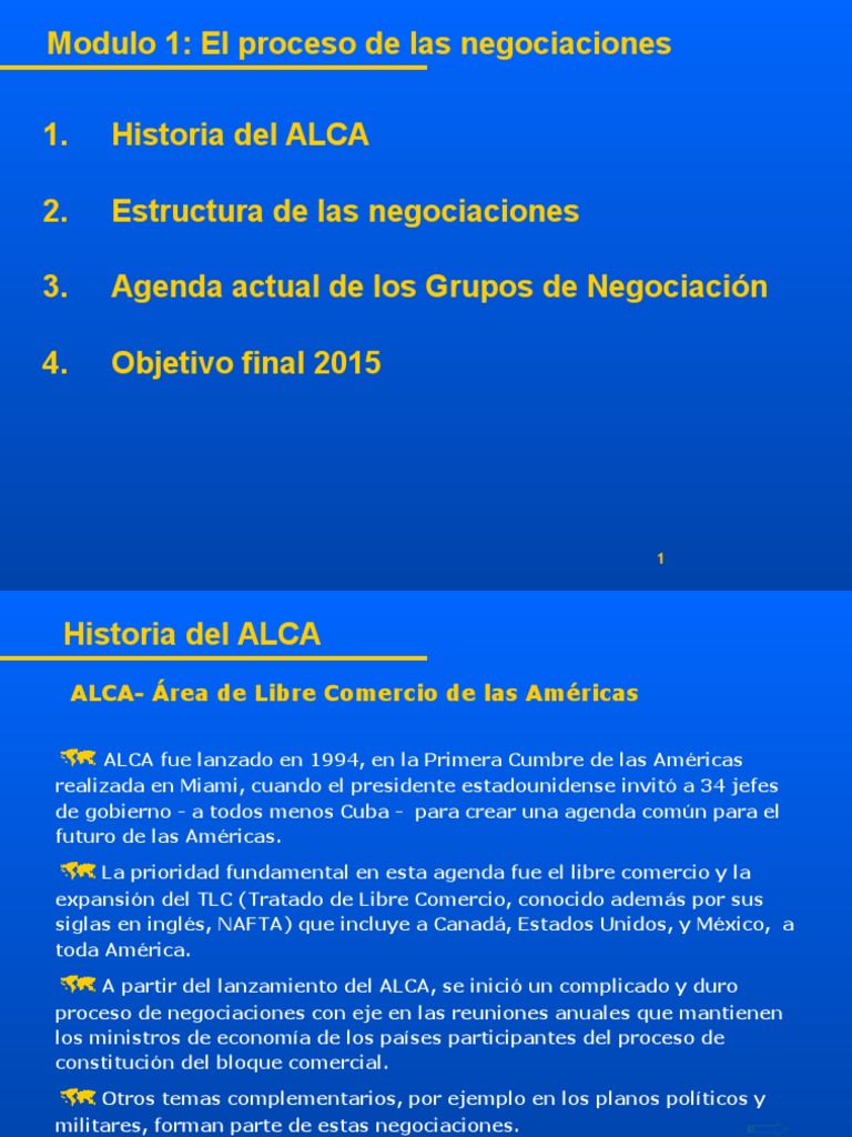 ALCA | PDF | Tratado de Libre Comercio Norteamericano | El comercio ...