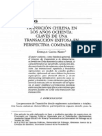 Transicion en Chile en Los Años Ochenta. Enrique Cañas Kirby