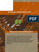 Horóscopo Géminis Marzo 2015 