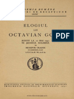 Nichifor Crainic - Elogiul Lui Octavian Goga - Rostit La 22 Mai 1941 in Sedinta Solemna