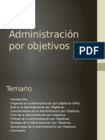 Administracion Por Objetivos