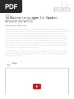 Download 10 Bizarre Languages Still Spoken Around the World Listversecom by Thriw SN256415132 doc pdf