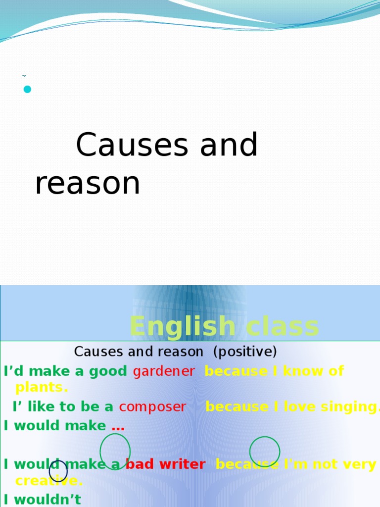 Causes and Reason: English Class | PDF | Poetry