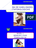 Prueba de Habilidades Metafonologicas