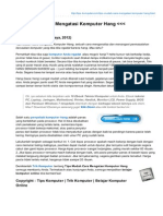 Tips Mudah Cara Mengatasi Komputer Hang PDF