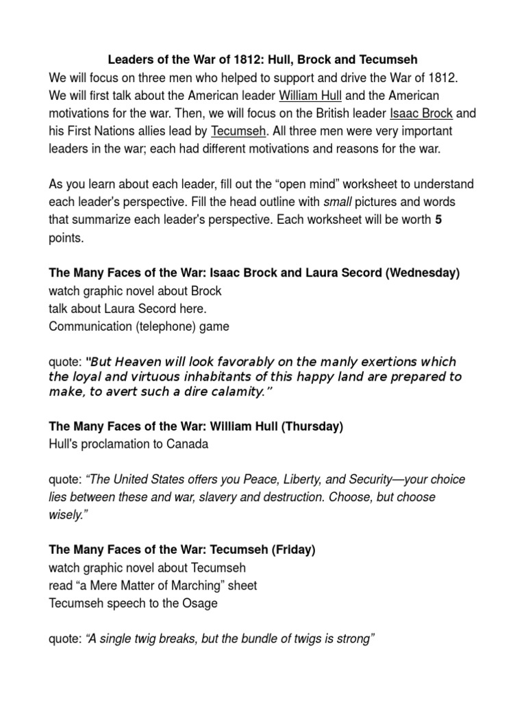 War of 22 Performance Task  PDF  War Of 22  Screenplay With Regard To War Of 1812 Worksheet