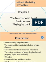 Chapter 07 The International Legal Environment: Playing by The Rules