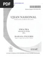 Download Naskah Soal UN Bahasa Inggris SMA 2014 Paket 1 by PrimagamaEnglishCourseGarut SN256431271 doc pdf