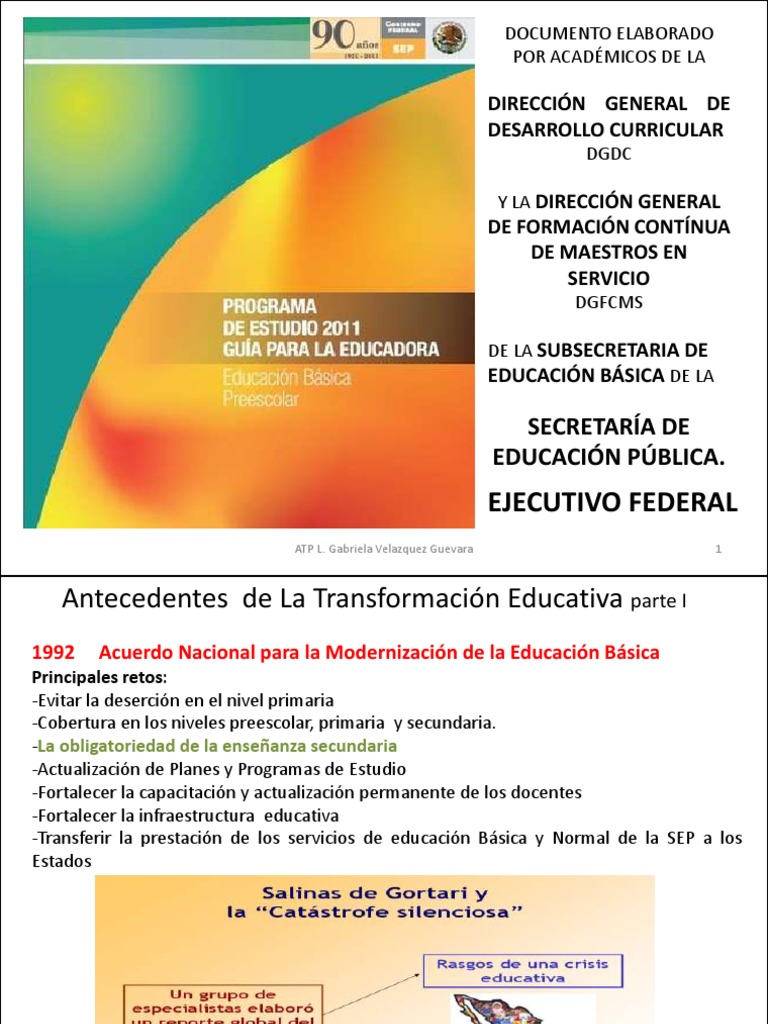Programa 2011 y Guia de La Educadora | PDF | Jardín de infancia ...