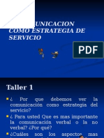 La Comunicacion Como Estrategia de Servicio