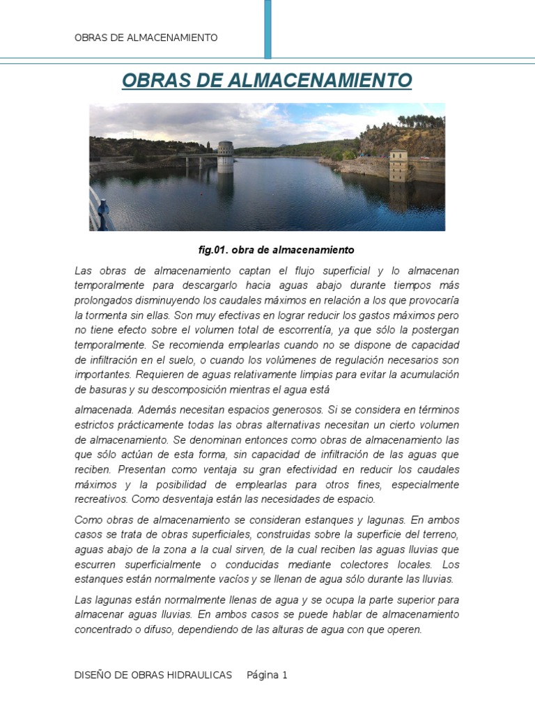 Obras de Almacenamiento (1)