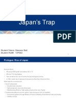 Japan's Trap: Student Name: Manasvi Bali Student Roll#: 13P082