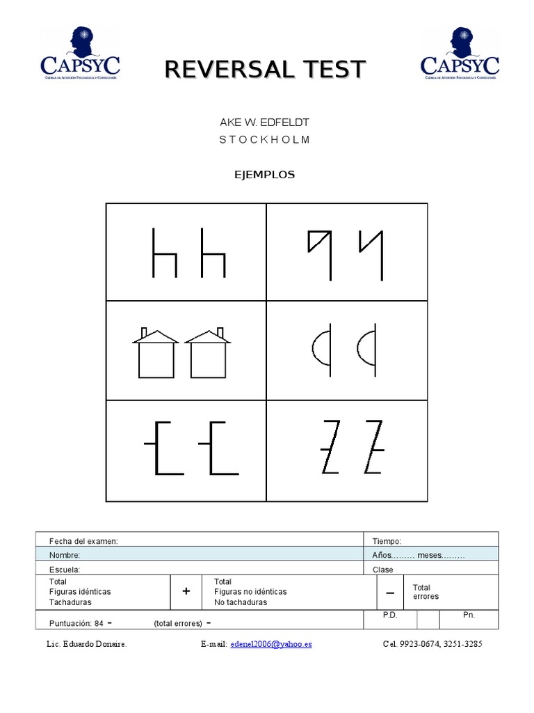 Reversal Test Ed2013 | PDF