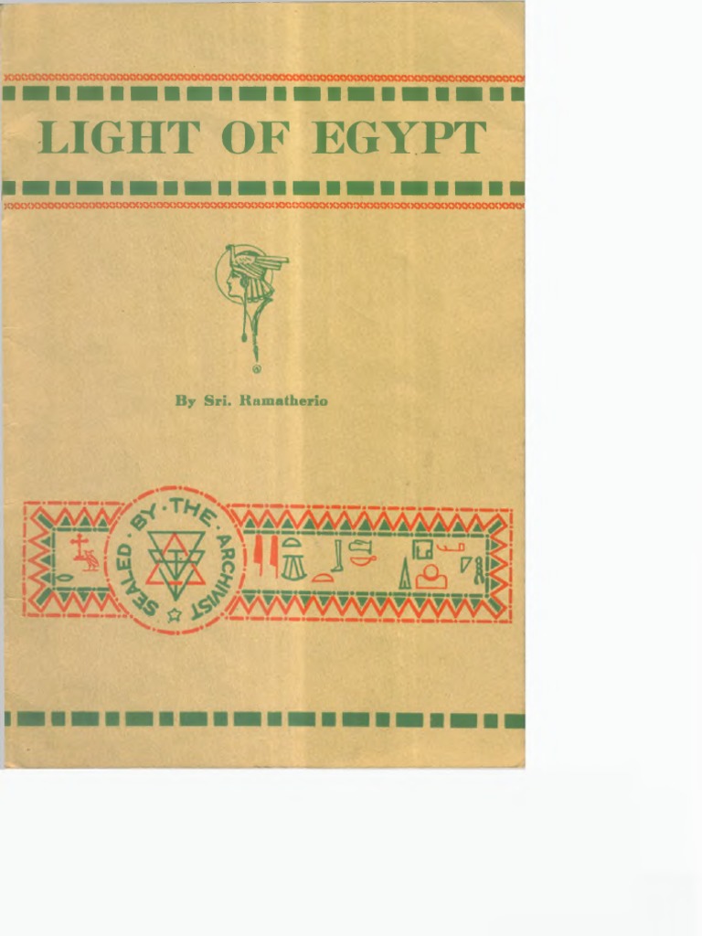 Light of Egypt 1927 de AMORC PDF