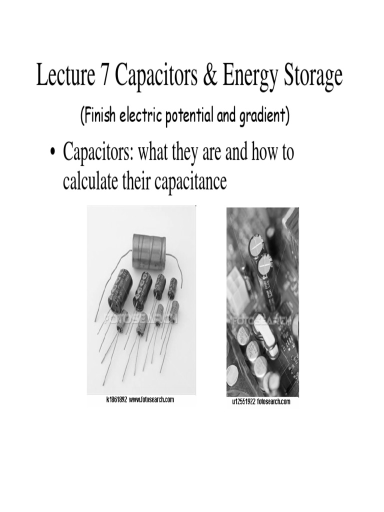 Capacitors & Energy Storage | Dielectric | Capacitor