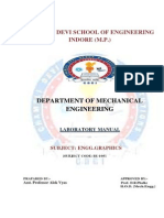 Engg. Graphics Lab Manual For BE 