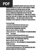 Guilty Police Kidnapped Magic Bus Lady After the Lancross Brutal Killing of a Uni Student of Mmu , Whose Friends Are Crying Police Got Him Murdered as He Knew Secrets of the Police and Police Confessed in Masons Lodge