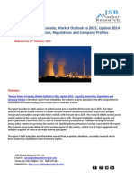 Nuclear Power in Canada, Market Outlook To 2025, Update 2014 - Capacity, Generation, Regulations and Company Profiles