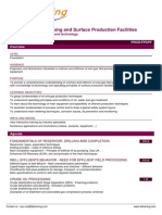 E-502 - Field Processing and Surface Production Facilities: 10 Days Prod/Fpspf